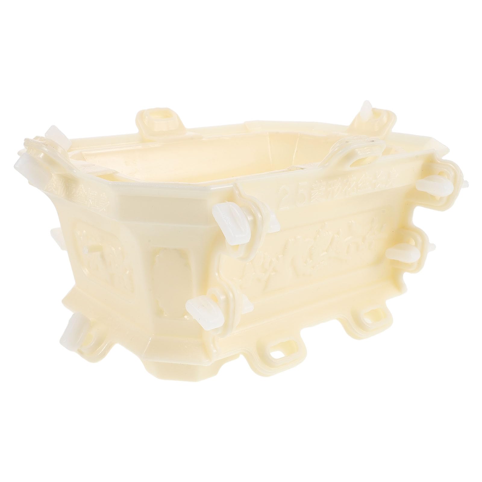 Molde de Cemento Reutilizable Fácil de Usar para Macetas y Jardineras de Plástico Adecuado para Decoración de Patio y Jardín