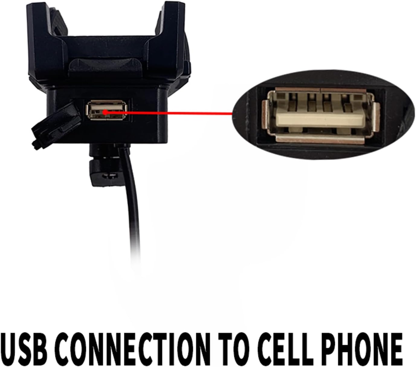 Electric Bike Phone Holder Stable Waterproof Motorcycle Holder with USB Charging Port Compatible with 4.1-9.3" Smartphones