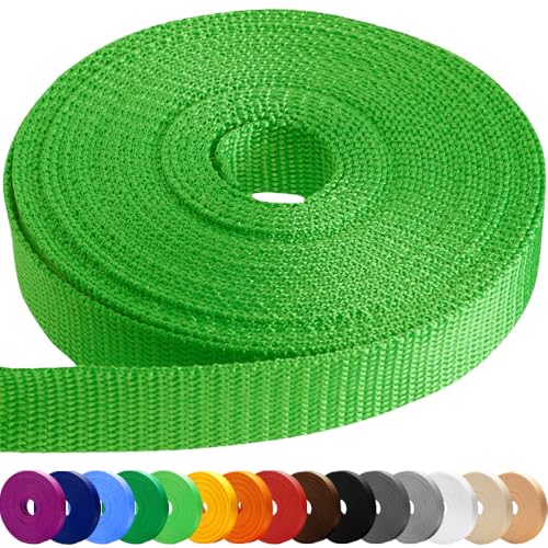 Image of TECEUM 3 /4 inch & 5 /8 inch & 1 inch & 1.5 inch & 2 inch Webbing - 10 25 50 Yards - 40+ Colors - Heavy Duty 1 Inch 1.5 Inch 2 Inch Backpack Straps - Webbing for Outdoors Indoors Crafting DIY
