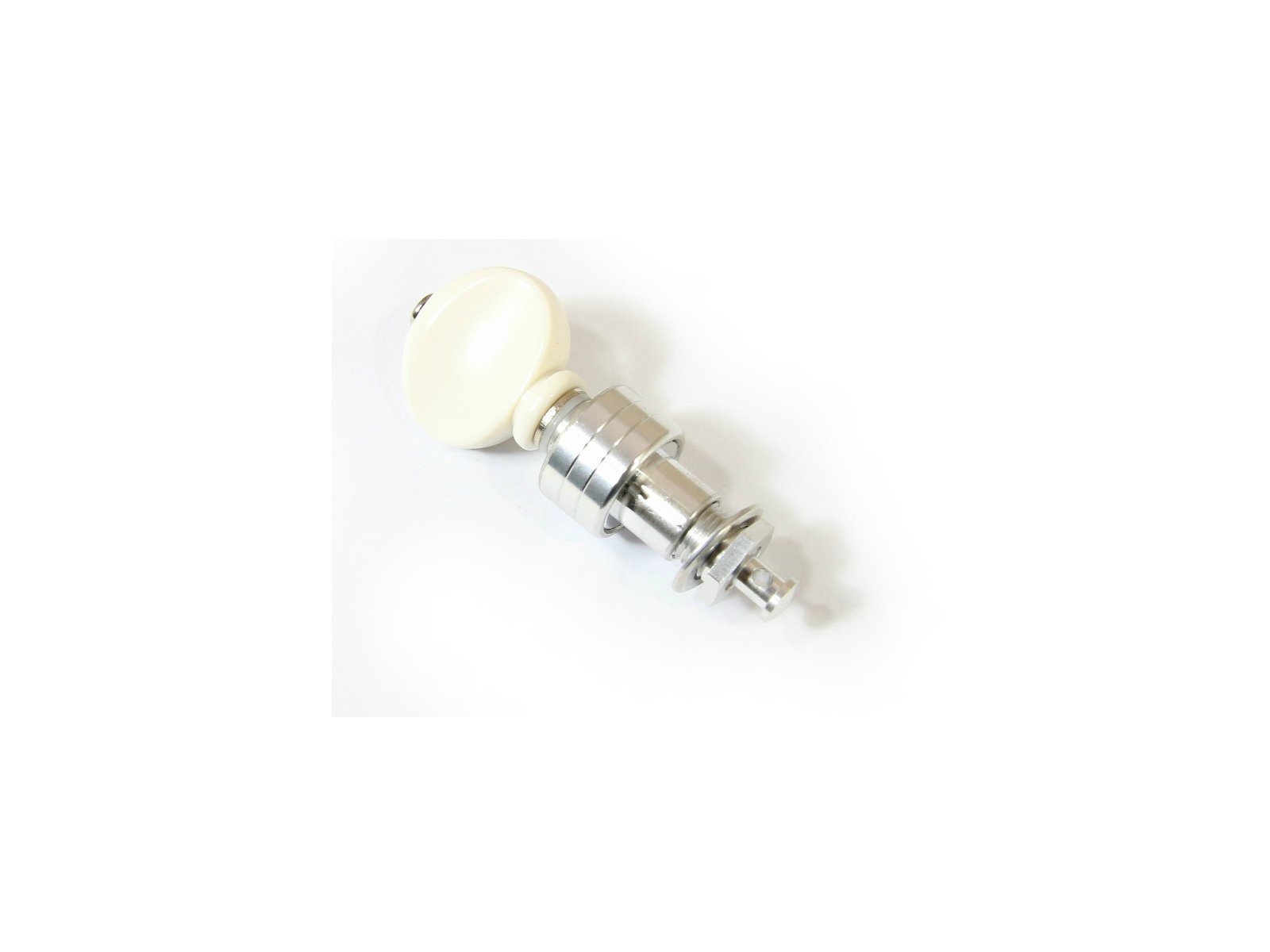 Ukulele Lite Planetary Tuning Pegs Tuner with Plastic Button. Only 14g Each Peg, Gear Ratio 1:4 (128C/White Button)