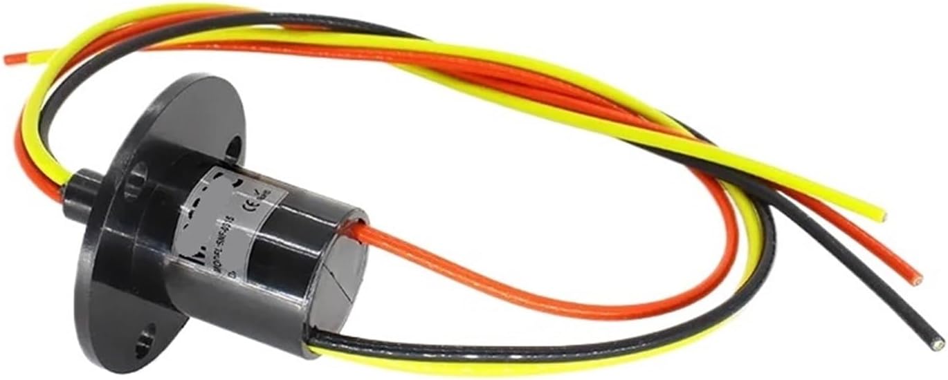 Slip Ring Outer Diameter 6.5~30 mm 2/3/4/6/8/12/18/24 Channel Rotating Dining Table 1/2/5/10/30A(22mm 3CH 30A flangeA)