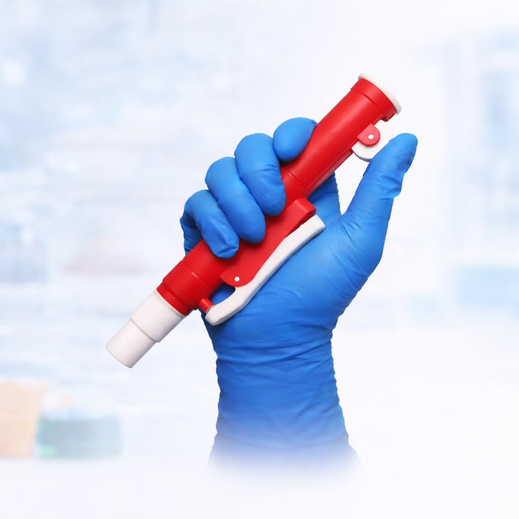 LABART Pipette Pump - 25 ml, Fast release, Precise Pipetting, Zip Quick Emptying, With Knurled Thumb Wheel To Draw Or Dispense Liquids-image-15