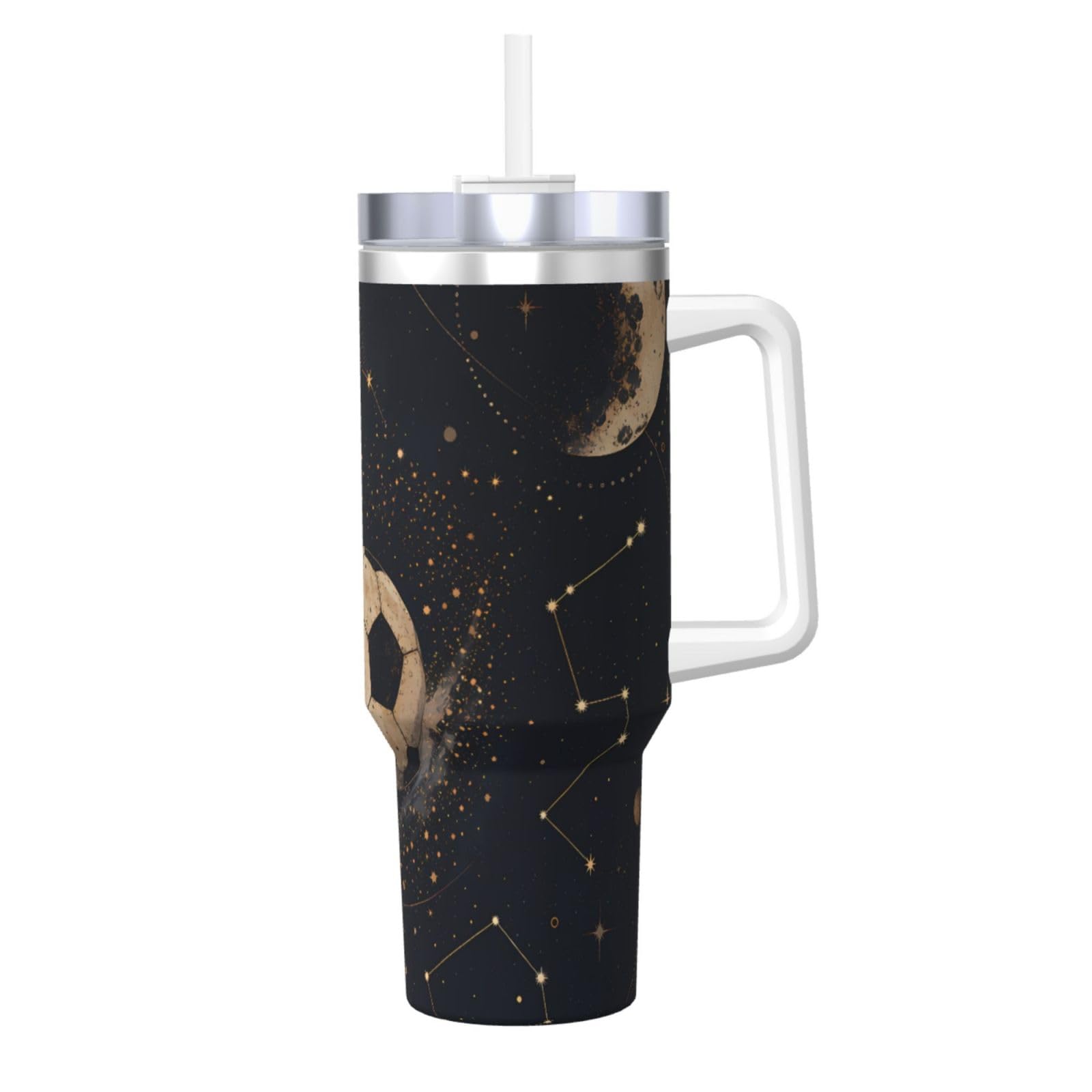 Vaso aislado Vintage Star Soccer de 40 oz, el regalo ideal de fútbol