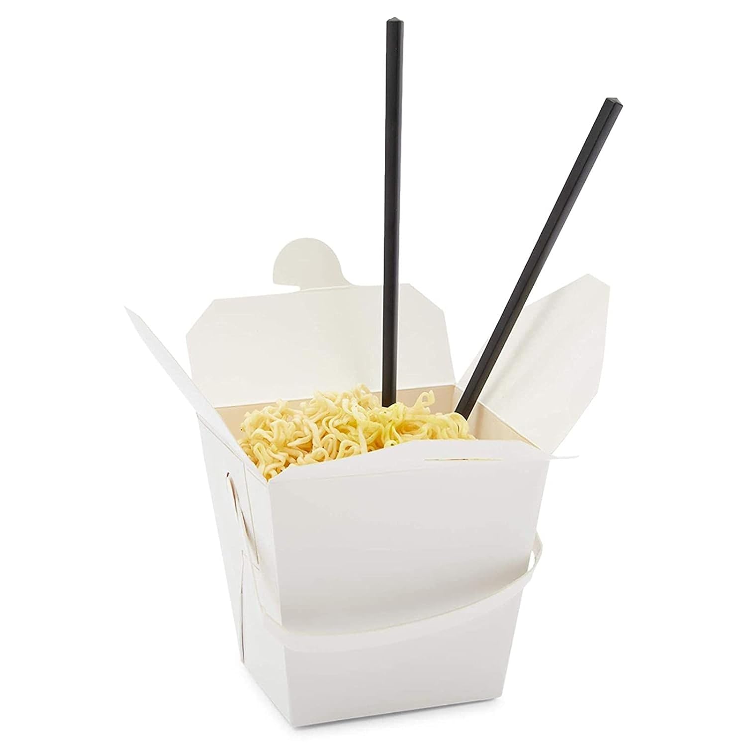Take Out Boxes, White Paper to-Go Food Containers (32 oz, 50 Pack) : Industrial & Scientific