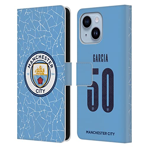 Étui Portefeuille Manchester City Eric Garcia pour iPhone 14 Plus en cuir