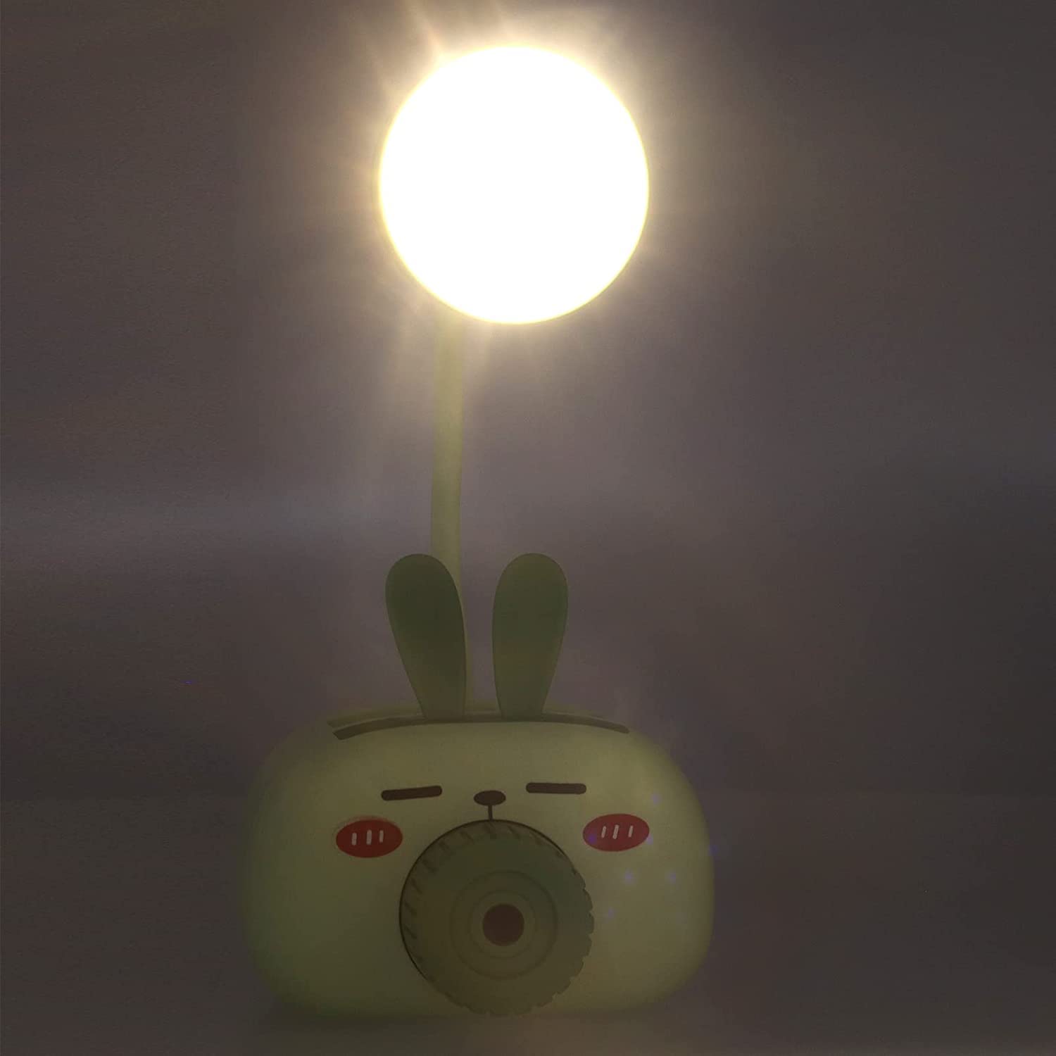 Klemmleuchte Schreibtischlampe LED-Schreibtischlampe, Schöne, Verstellbare Lampe, Tischlampe, USB-Ladetisch, Niedlich, Mit Anspitzer Für Hausaufgaben Leselampe Klemmlampe (Color : Grün)