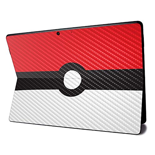 Image of MightySkins Carbon Fiber Skin for Microsoft Surface Pro X - Battle Ball | Textured Carbon Fiber Finish | Easy to Apply, Remove, and Change Styles | Made in The USA