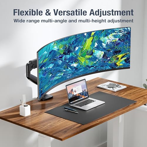 Image of AVLT Single 17 inch-45 inch Monitor Arm Desk Mount Premium - Black