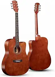 Violão Acústico Clássico, 6 Cordas de Aço, Acabamento Fosco, Madeira (MARROM)