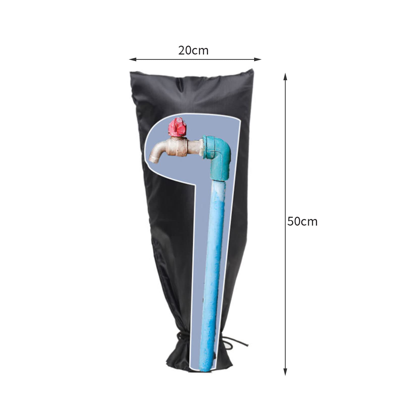 Copertura Antigelo Per Rubinetti Esterni - Impermeabile, Con Isolante E Strisce Riflettenti - Foto 4