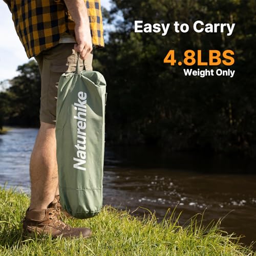 Image of Naturehike GreenWild Camping Cot, Portable Camping Bed for Adults for Camping Hiking Travel Home, Ultralight Folding Backpacking Cot, Supports 330lbs, Light Green