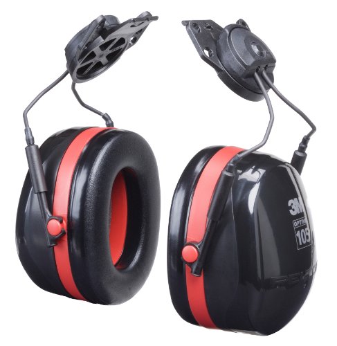 3M PELTOR Optime 105 Dielectric Earmuffs H10P3E-01 Hard Hat Attached