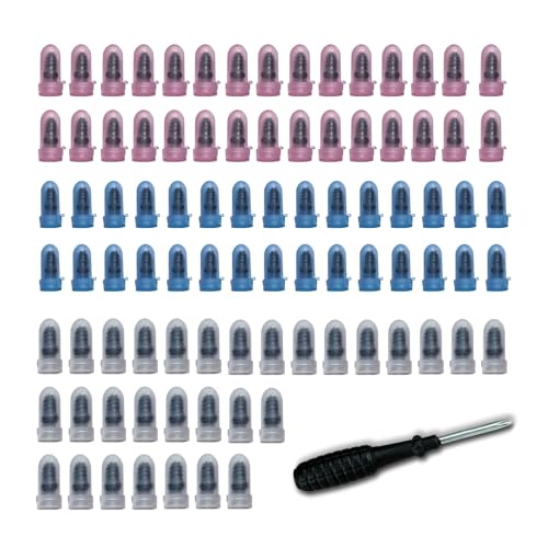 Image of 101 PCS Tire Repair Rubber Nail, 3 Size Vacuum Tire Repair Kits Spiral Rubber Screws, Fast Self-Service Tool for Car, Truck, Motorcycle, Tractor Tire Puncture Repair (Black)