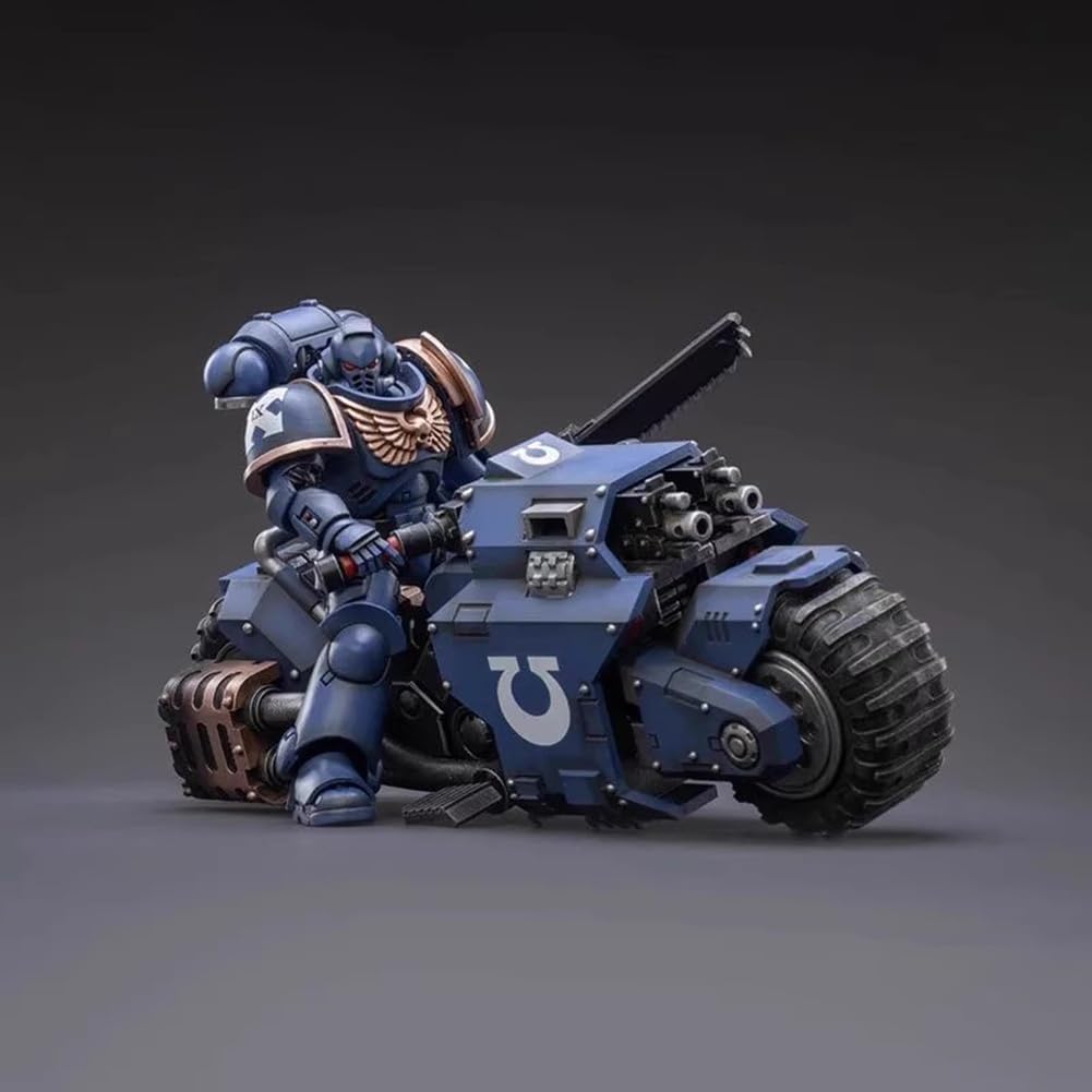 Pipigirl JoyToy 40K Genuine License 1/18 Soldier Action Figures, 4inch Army Military Extreme Warrior Models Kits(Pmaris Space Marines Black Templars) — view 16