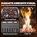 Imagen de Outsunny Estufa de Gas Butano 13 kW Regulación Continua del Calor Negro