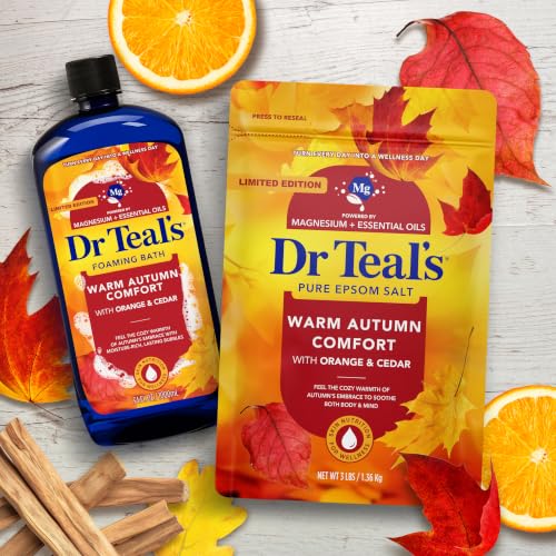 Dr Teal's Epsom Salt Magnesium Soak, Warm Autumn Comfort, 3 lbs - image 8