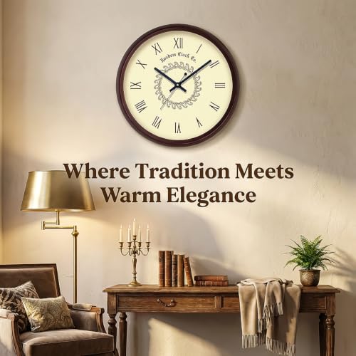 Image of RANDOM 12-inch Plastic & Glass Decorative Wall Clocks for Home,Living Room, Lobby, Kitchen, Plastic Analog Stylish Wall Clock