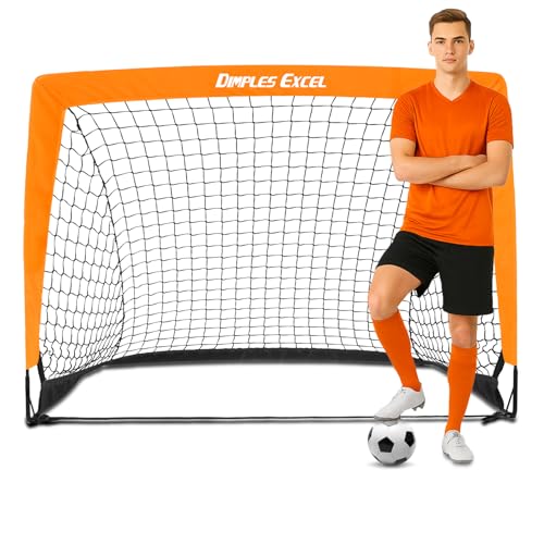 Dimples Excel Pop-Up Fußballtor – Faltbar für Kinder | 1 Tor 120x90 cm...