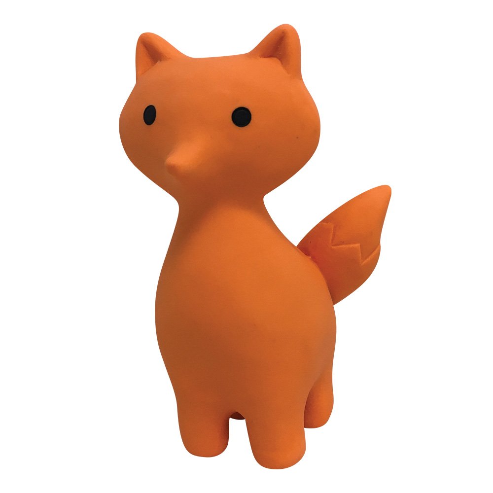 FouFou Dog 85645 Zoo Chew Ii Latex Dog Chew Toy - Fox Hundespielzeug