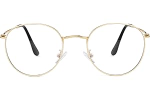 Fashion Round Clear Lens Non-Prescription Eyeglasses
