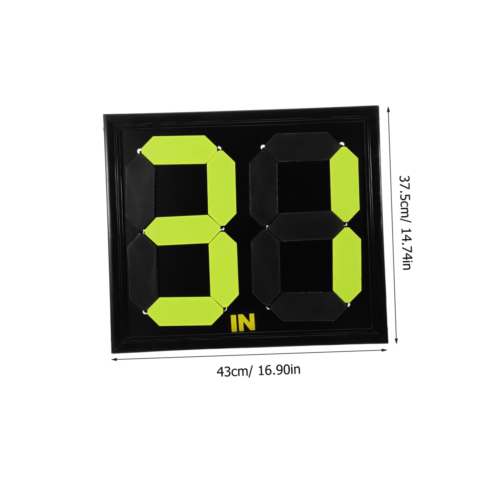 BRIGHTFUFU Fluorescent Soccer Substitution Board Plastic Football Counters for Foosball Table Accessories