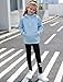 Seanrui Kids Clothes Size 6 Hoodies for Girls 1/4 Zipper Sweatshirts Girl's Fashion Outfits Back to School Blue