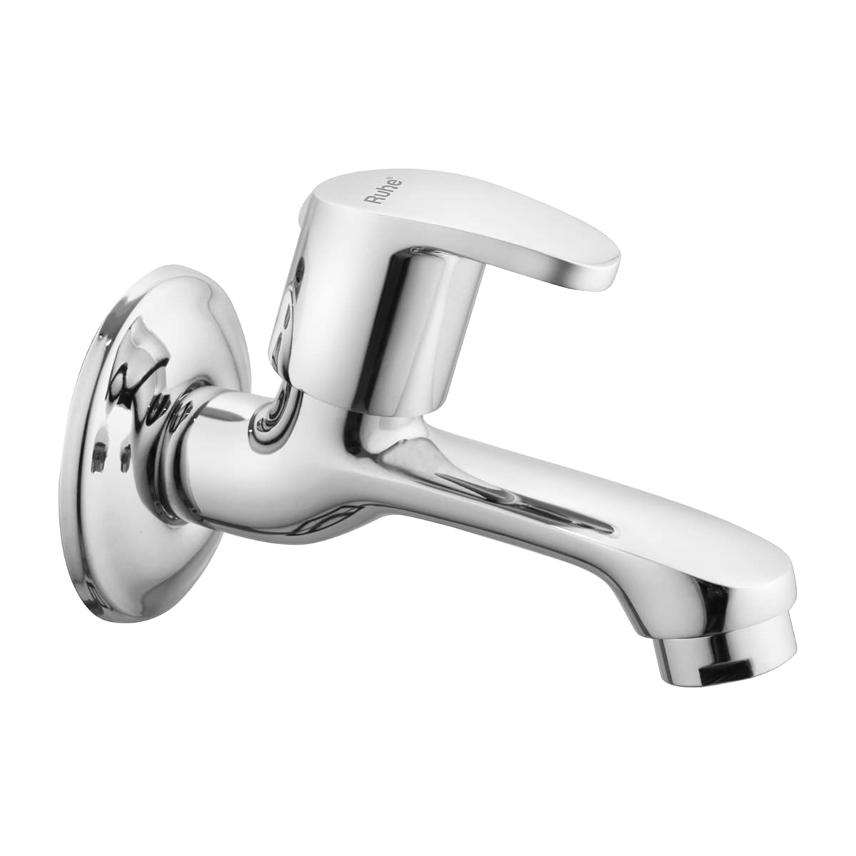 Ruhe® Vela Bib Cock Long Body Brass Faucet | Wall Mounted Bib Tap for Bathrooms, Washing Areas, Gardens | Faucet with Chrome Finish (B09GG4YYK8) Amazon Price History, Amazon Price Tracker