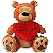 Produktbild matches21 Herz Teddybär Teddy Große Liebe Hashtag 25 cm braun Partner Geschenk