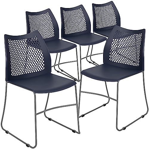 Ergonomic Stacking Lobby Chairs Set of 5