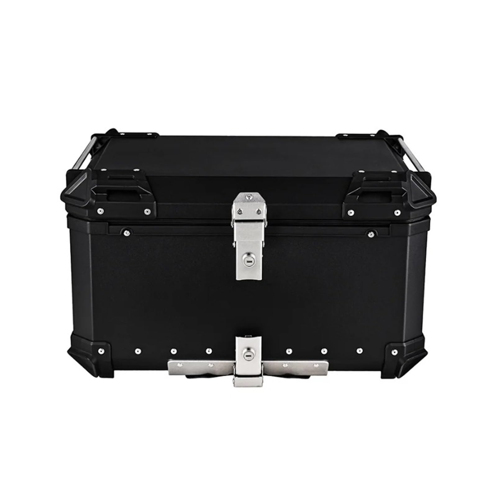Top Case Box Luggage Moto Boîte Arrière De Moto 55L/65L/80L/100L, Coffre À Bagages Universel, Serrure, Mallette Rangement, Accessoires Supérieure(Black 80L)