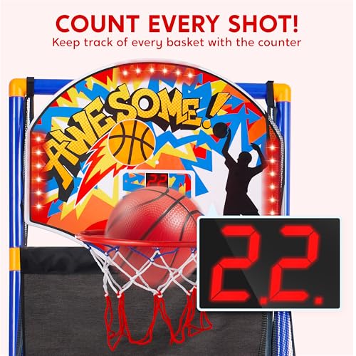 Image of JOYIN LED Arcade Basketball Game Set for Kids Indoor & Outdoor Games