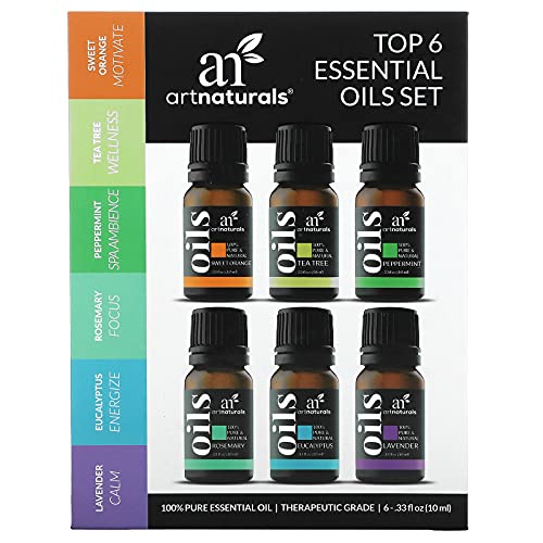 ArtNaturals Aromatherapy Essential Oil Set - 100% Pure of the Highest Therapeutic Grade - Premium Gift Set