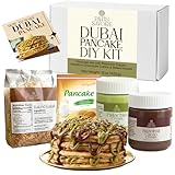 Dubai Pancake DIY Set – All-in-One Chocolate Pancake Kit | Viral Dessert Creation Set with Creams & Toppings | Complete Dubai-Inspired Baking Experience