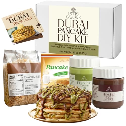 Dubai Chocolate DIY Pancake Kit with Kataifi Pistachio & Chocolate Cream