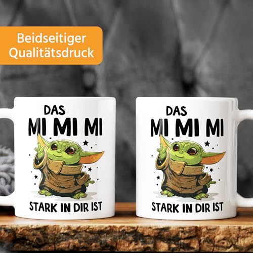 MoonWorks Kaffee-Tasse mit Spruch Das Mimimi stark in dir ist Baby Bürotasse lustige Kaffeebecher Weiss standard – Ansicht 3