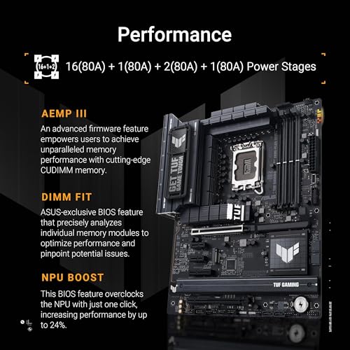 Micro Center CPU Motherboard Combo - Intel Core Ultra 7 265K 20-Cores Unlocked Desktop Processor with Asus Tuf Gaming Z890-Plus WiFi LGA 1851 ATX Motherboard by Micro Center - Image 6