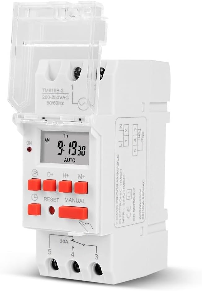 Energy Saving Sinotimer 30A High Load, 85265VAC, 7 Day Digital Timer Switch (220V)