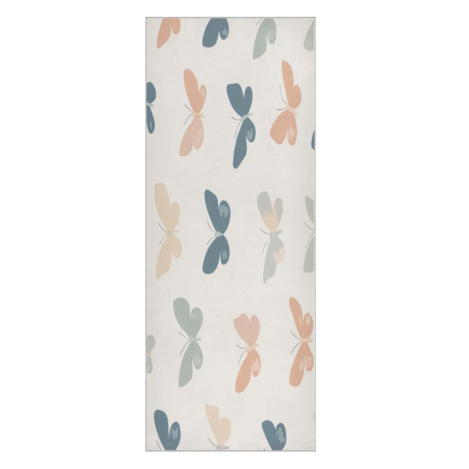 BURSTDDY Butterflies Hot Yoga Towel Absorbent Non Slip Yoga Mat Towel