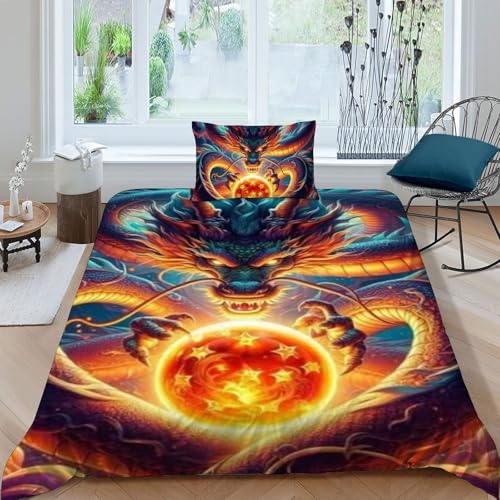 Housse de couette 135x200 sans repassage imprimé 3D flying animauxs filles - 3