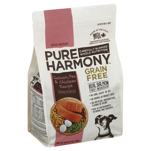 Pure Harmony, Dog Food, Grain Free, Salmon, Pea & Chickpea