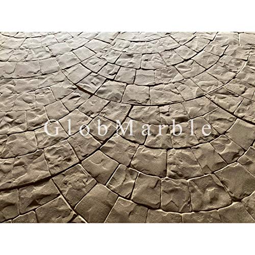 Cobblestone Fan Concrete Stamps. GlobMarble Cobblestone Texture Imprint Stamp Mats SM 8000/1