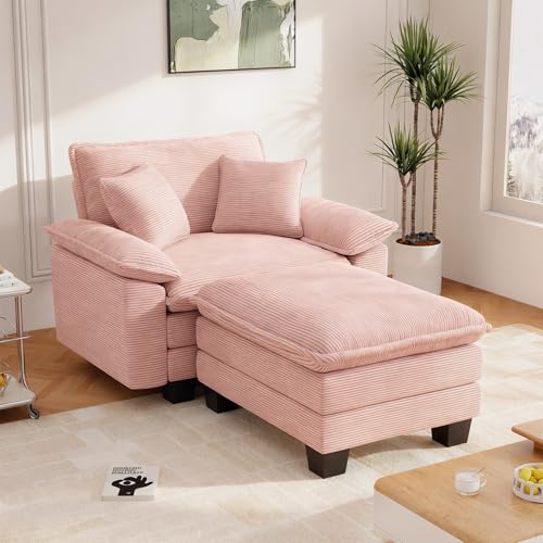 Chaise Lounge Chair with Ottoman