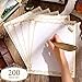 Sabary 200 Sheets Lined Stationary Writing Paper 8.5 x 11 Inch Fancy Vintage Stationery Letters Paper Lined Antique Retro Sheets for Letters Invitations Resume(Gold)
