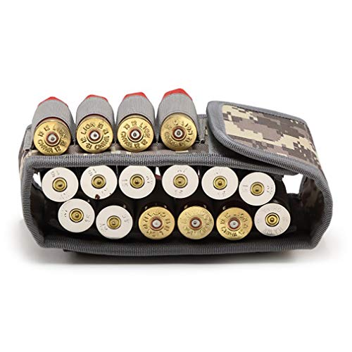 Binboll Molle Bullets Bag 16 Rounds Shotshell Nylon Accessory Bag For Belt Waistband Magazine Pouch (Acu Camouflage) #TOP2