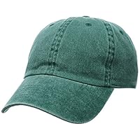 [ニューハッタン] PIGMENT DYED COTTON BASEBALL CAPS NHN1201 GREEN US F (FREE サイズ) [並行輸入品]