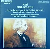  KARL GOLDMARK: SYMPHONY NO. 2 & PENTHESILEA OVERTURE - MICHAEL HALASZ / MARCO POLO 1986