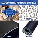 Eikovia Mahjong Mat,Mahjong Mat for Table with Bag,32.3 x 32.3 Inch Non-Slip Noise Reduction Gaming Mat for Mah Jongg,Poker,Board Games, Dominoes,Card Games(Blue)