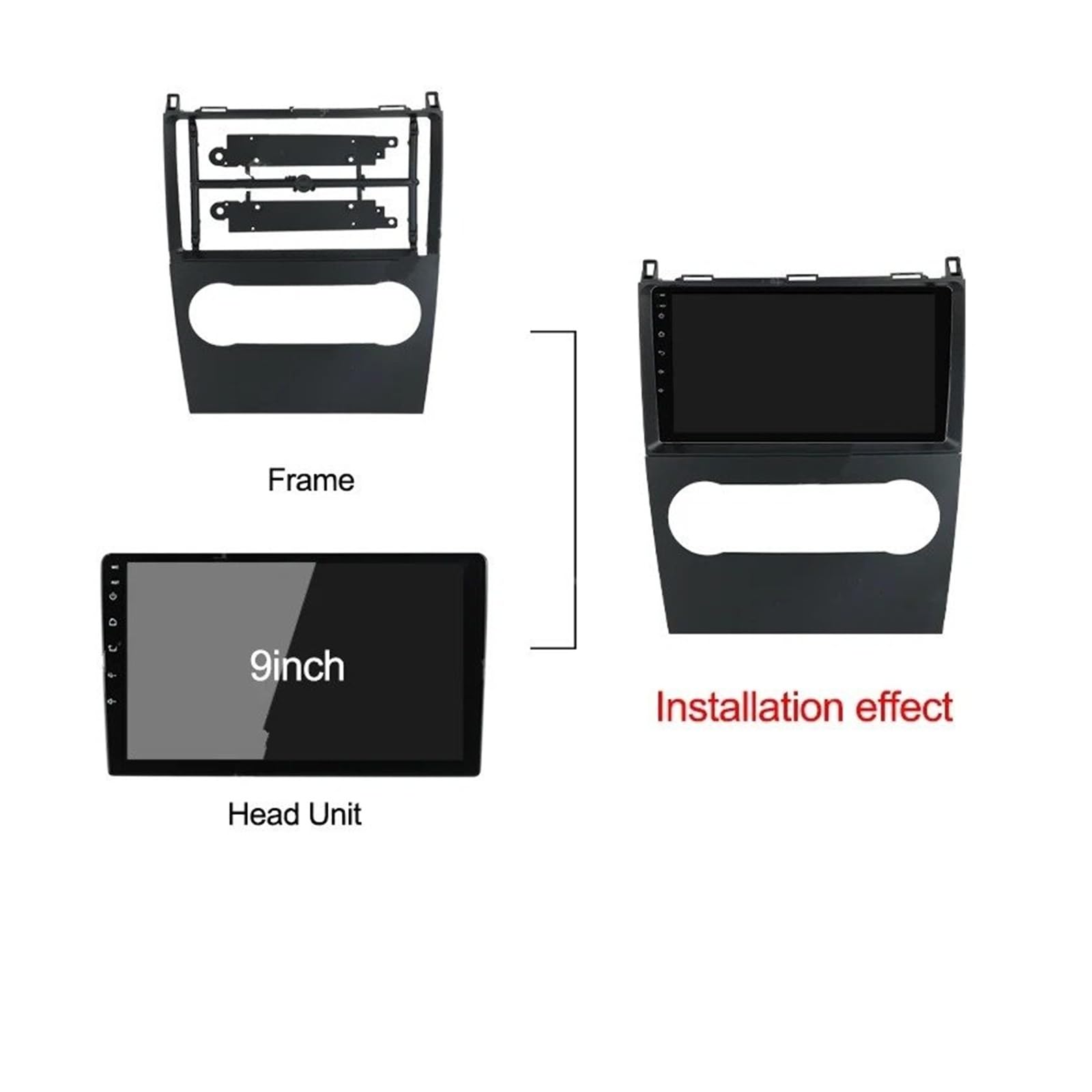Mascherina Autoradio Cornice Stereo per Benz B200 Classe AB W169 A160 A180 A200 A220 2009-2012 Autoradio Fasce Telaio Cruscotto Pannello Cavo Alimentazione