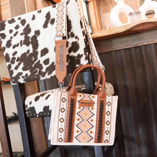 Image of Wrangler Purse Western Aztec Tote Bag Women Top Handle Handbags with Detachable Strap | Western