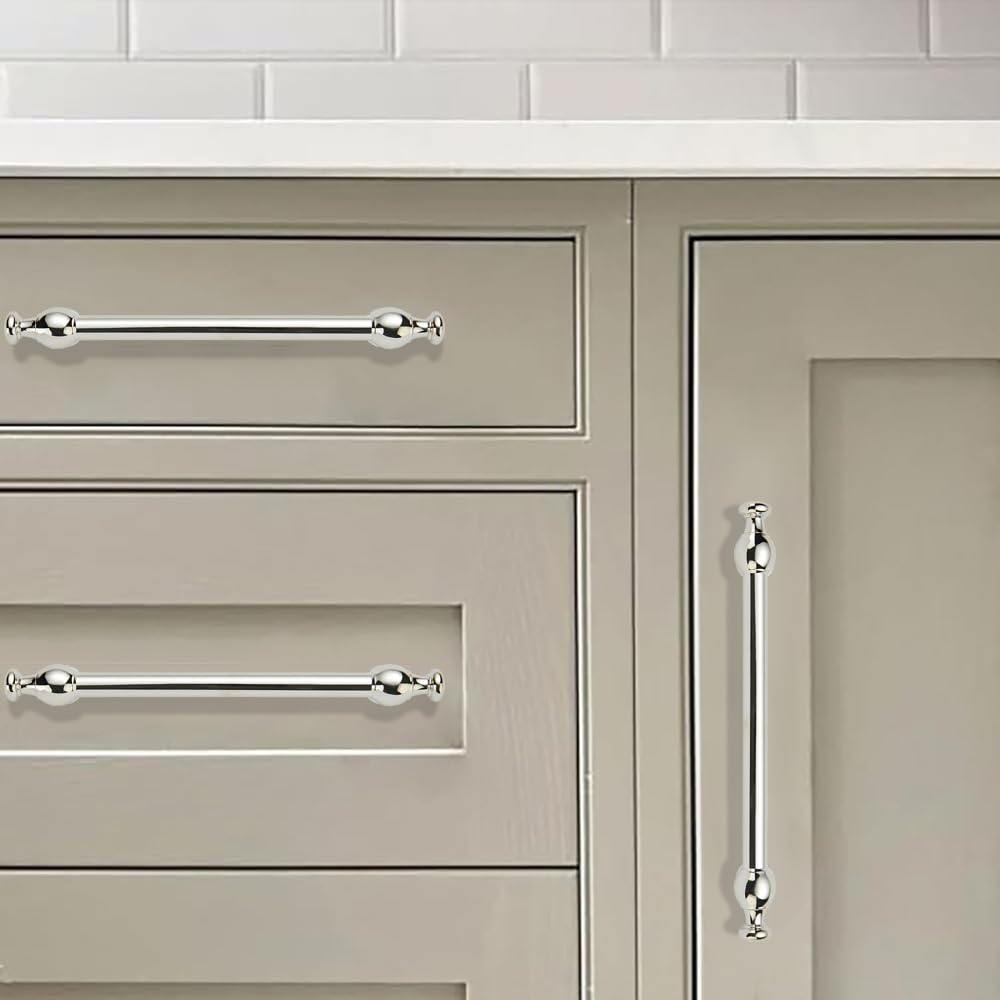Square Polished Nickel Appliance Pull - 80453, 12 in (305 mm) — KHTUMEWARE